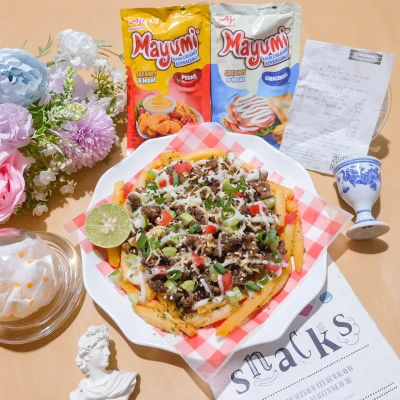 MAYUMI BEEF LOADED FRIES 🍟🥩🥓🥗