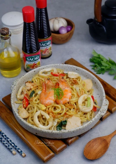 Mi Goreng Seafood ala SAORI® Saus Tiram