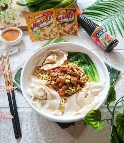 Mie Ayam Rica Pangsit ala Masako