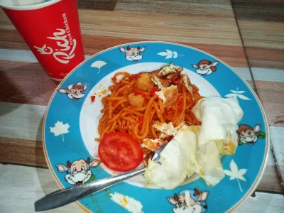 Mie gomak kering pedas
