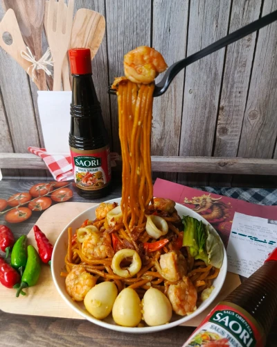 Mie goreng seafood ala Saori