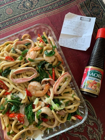 Mie Goreng Seafood Ala Saori Saos Tiram