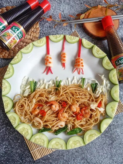 Mie Goreng Seafood Saori Saus Tiram