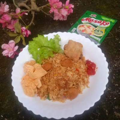 Nasgor telur Sosis pedas