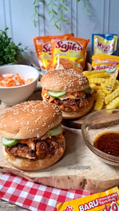 Nashville chicken Burger ala chef jerry