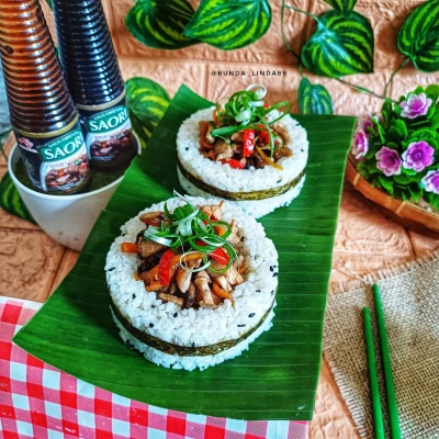 Nasi Ayam Jamur Lada Hitam