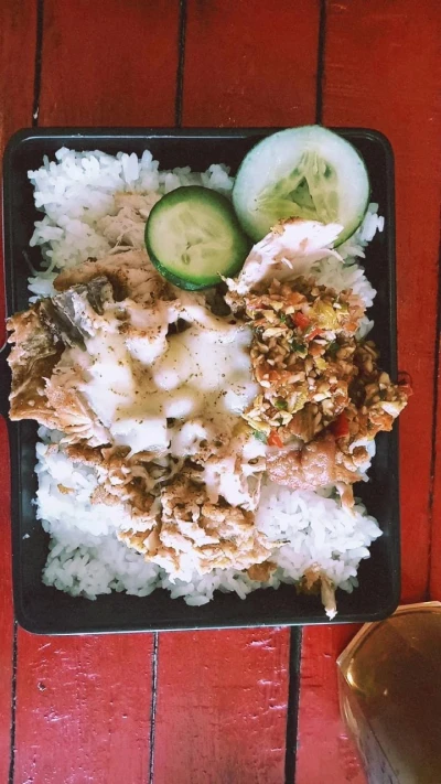 Nasi Geprek Mozarella Bakar