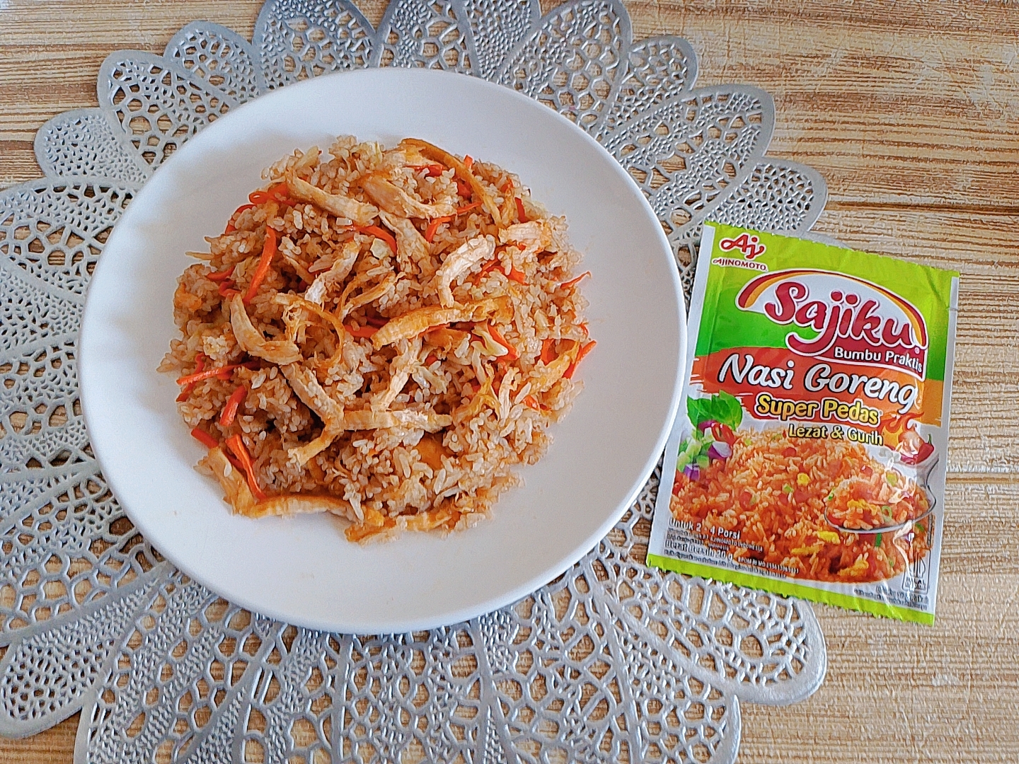 Nasi goreng Ayam Praktis Super Pedas