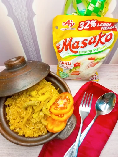 Nasi goreng Masako crispy
