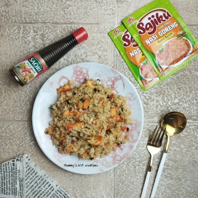 Nasi goreng Salmon Balls