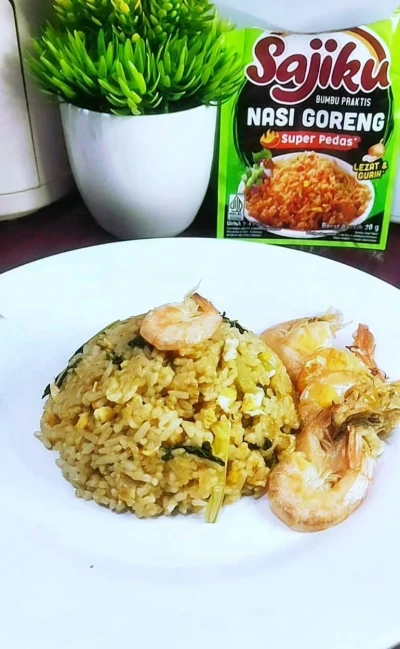 Nasi goreng udang superr pedas