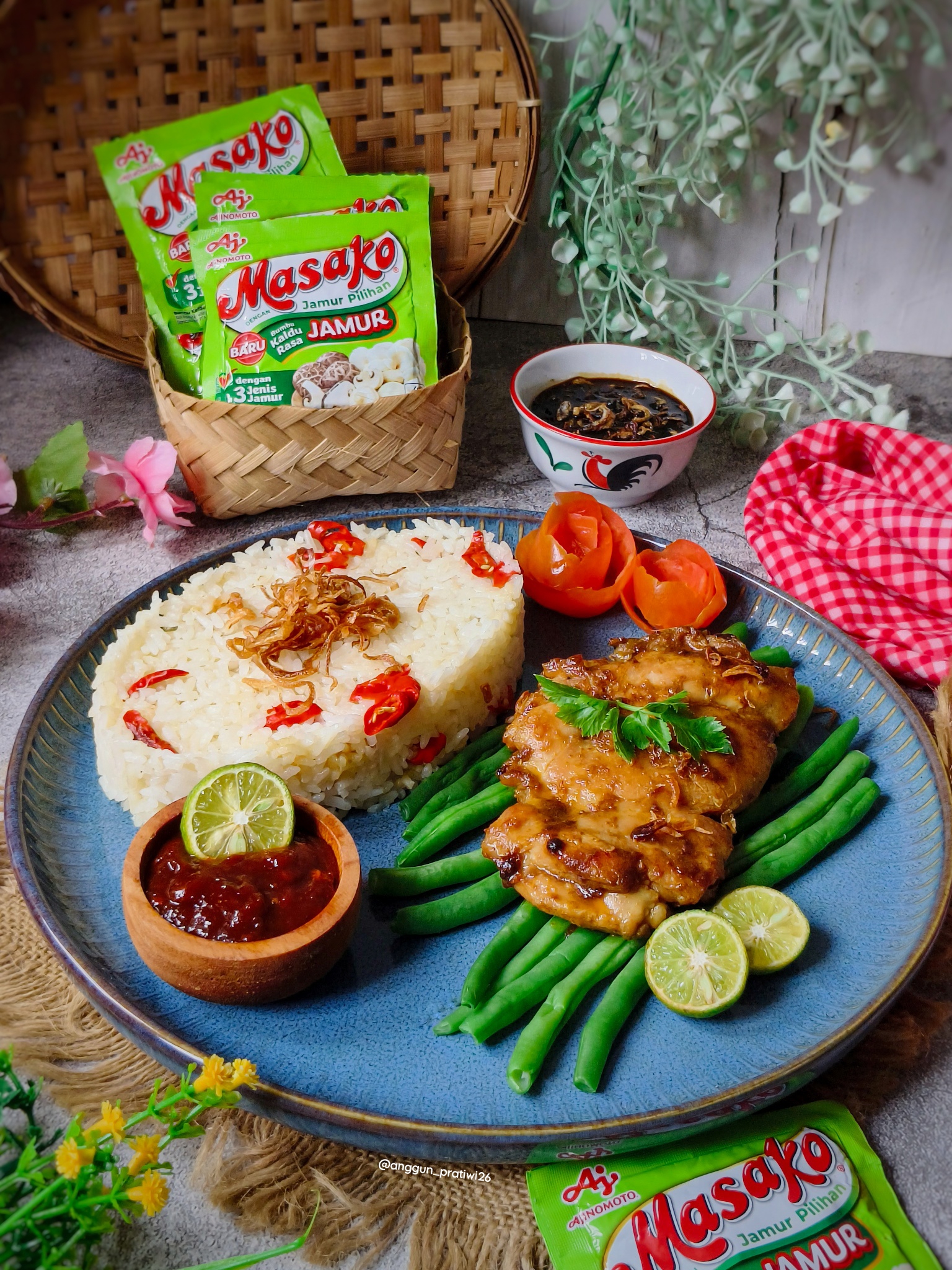 Nasi Liweut Pan Seared Ayam Sambal Terasi