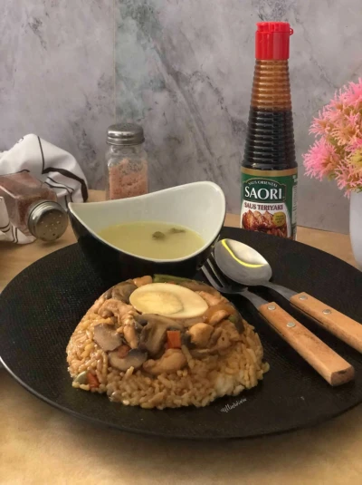 Nasi Tim Chicken Teriyaki ala SAORI®