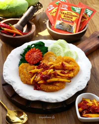 Nugget Geprek Sambal Mangga