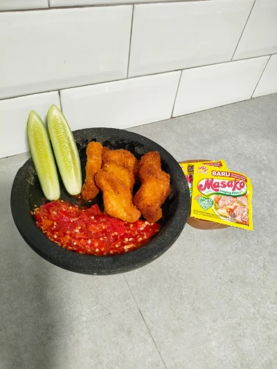 Nugget sambel tempong