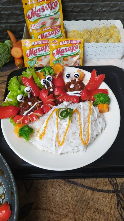 Nugget Sosis Kepiting Saus Tiram