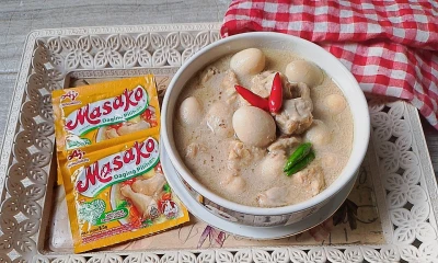 Opor putih Tempe Telur Puyuh