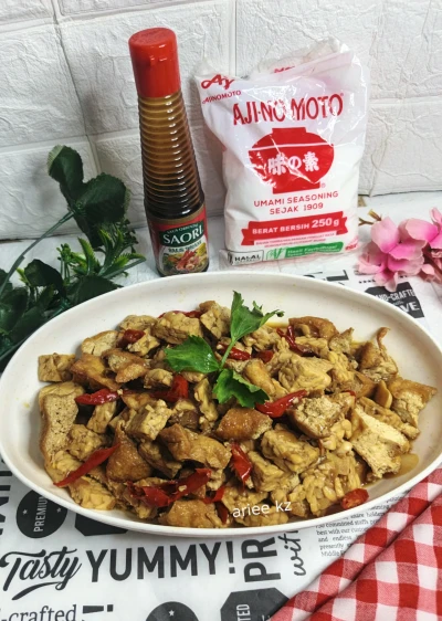 Orek tahu tempe ala saori