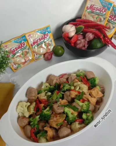 Oseng Brokoli Bakso ala Masako®  #brokolicious