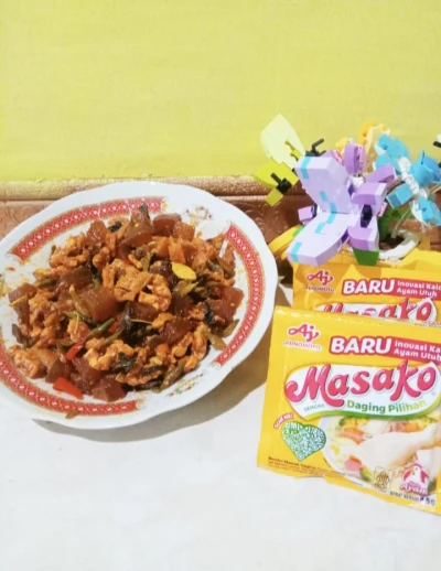 Oseng Kikil Tempe Balado