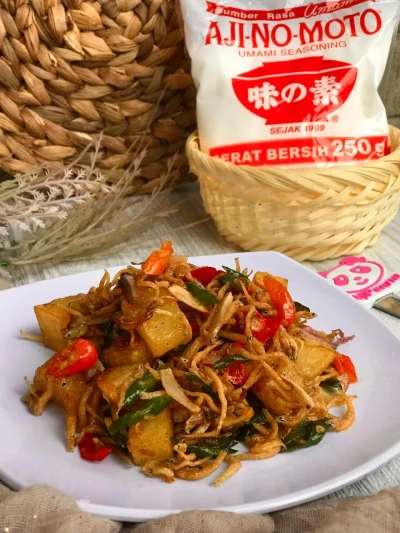 Oseng Teri Medan Kentang