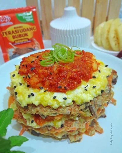 PANCAKE TERONG SAMBEL NANAS