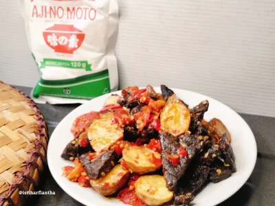 Paru Sapi Balado Kentang