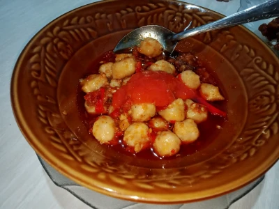 Pentol ayam balado