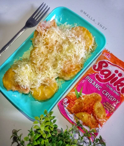 Pisang goreng susu keju
