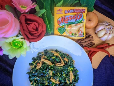 Resep Oseng Daun Pepaya Masako untuk 5 porsi