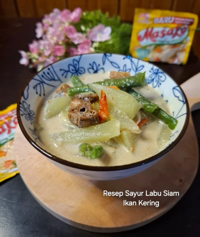 Resep Sayur Labu Siam Ikan kering