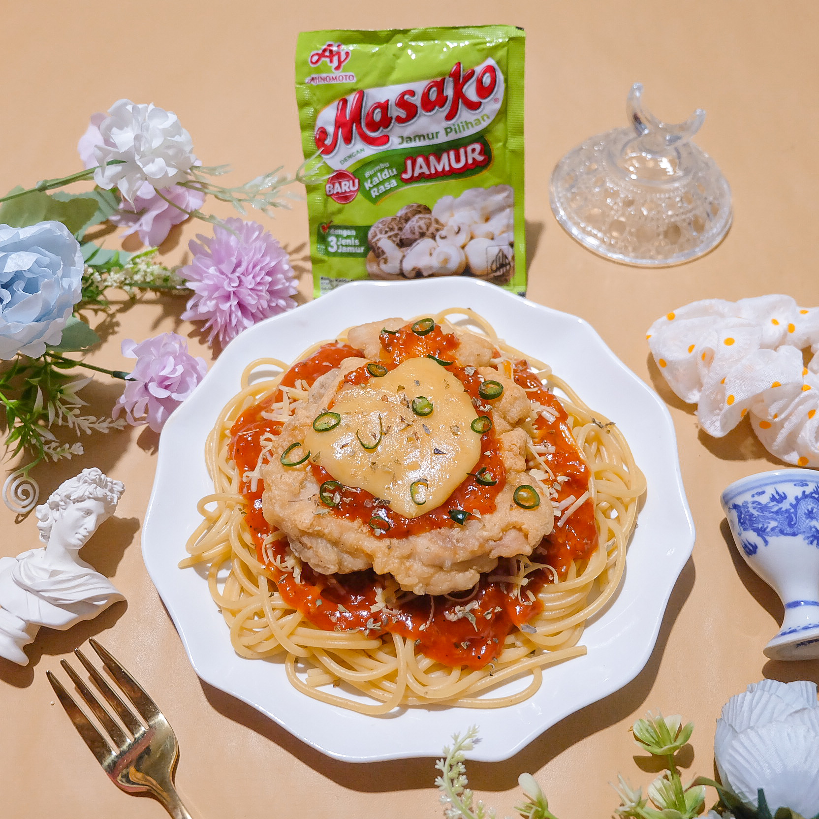 RESEP SPAGHETTI CHICKEN PARMIGIANA