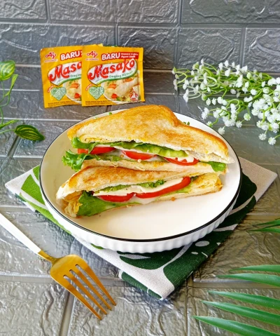 Roti Lipat Telur ala Masako