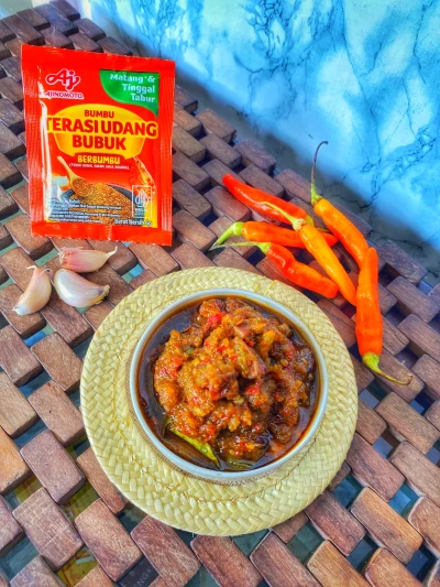 Sambal Cumi Ala Ajinomoto Terasi Udang Bubuk