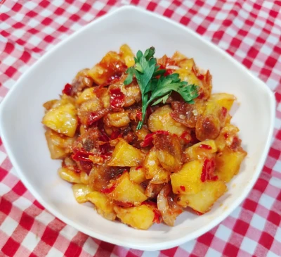 Sambal goreng kentang udang