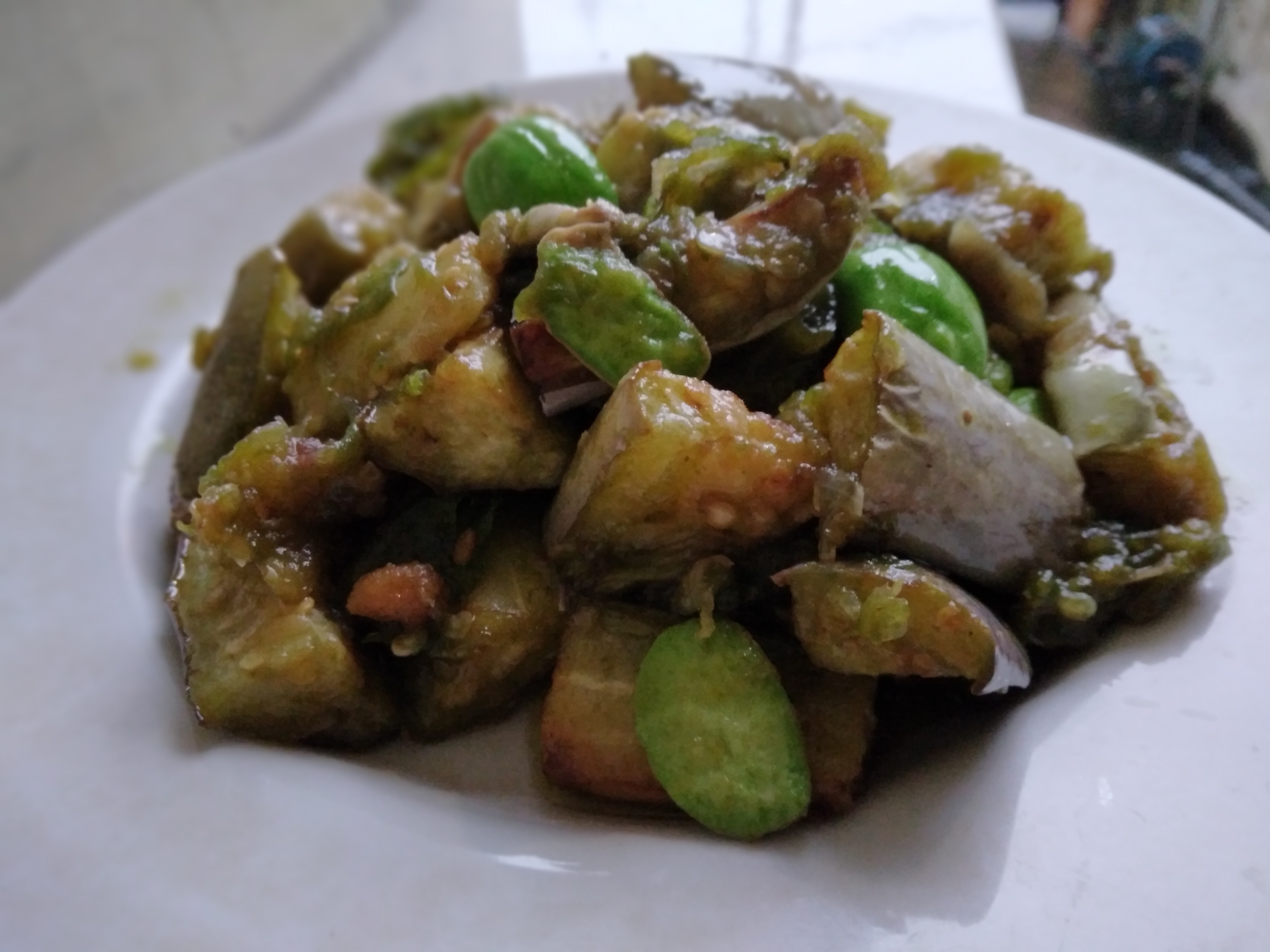 Sambal ijo terong pete