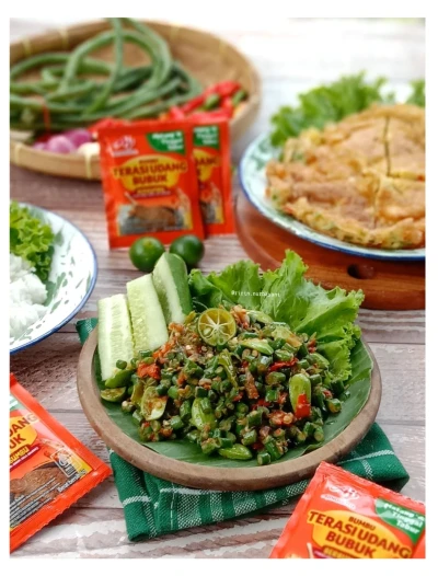 Sambal Kacang Panjang Pete Terasi
