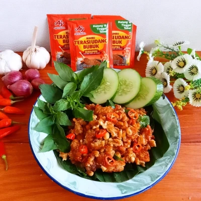 Sambal Tempe Kemangi ala Ajinomoto Terasi Udang.
