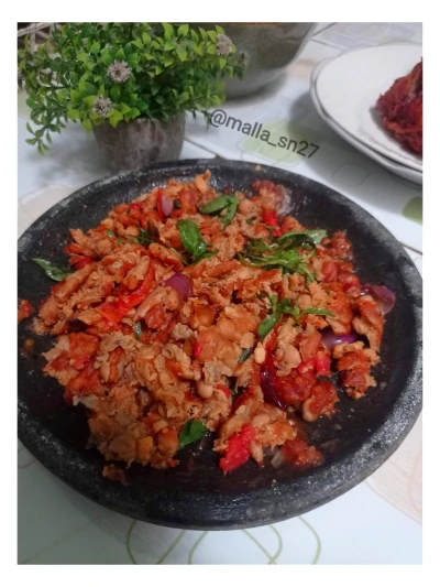 Sambal tempe kemangi