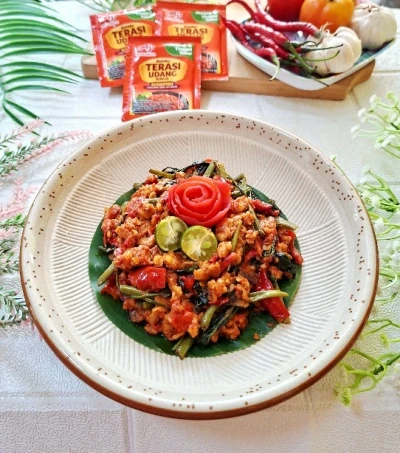 Sambal Tempe Terasi Kangkung ala Ajinomoto