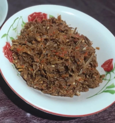 Sambal Teri Jamur Grigit