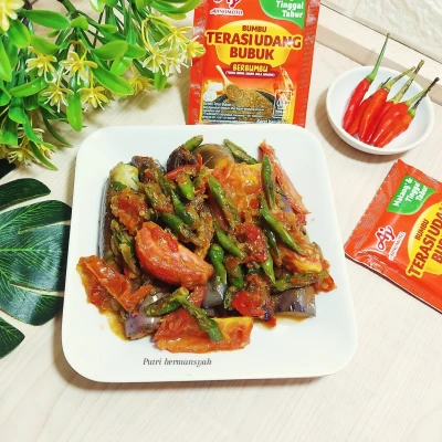Sambal terong ikan asin