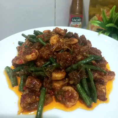 Sambal Udang Tempe Kacang Panjang