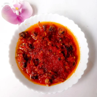 Sambalado merah kerang dara