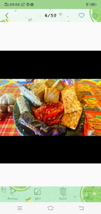 Sambel goreng terasi udang bubuk Ajinomoto