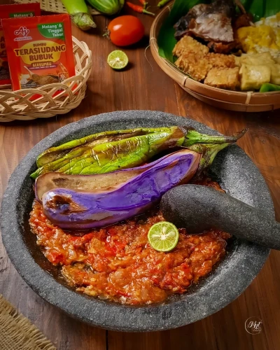 Sambel Penyetan Terong