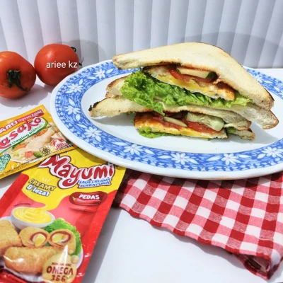 Sandwich roti tawar ala mayumi