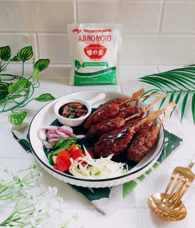 Sate Buntel Ayam Jamur