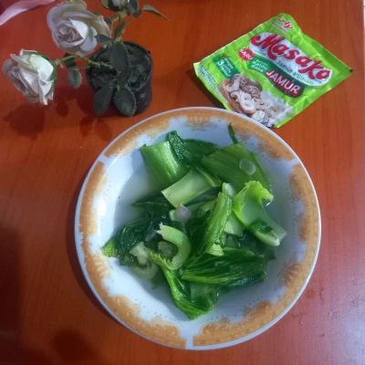 Sawi Pahit Rebus Bawang