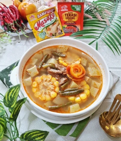 Sayur Asem Daging ala Masako
